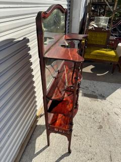 Early 20th Century Mahogany w Mirror French Style Etagere - 4386468
