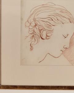 Early 20th Century Modern Chalk Portrait - 3699463