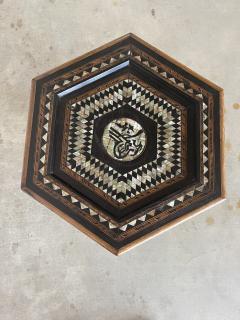 Early 20th Century Moroccan Inlaid Hexagonal Table - 4050255