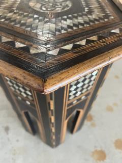 Early 20th Century Moroccan Inlaid Hexagonal Table - 4050256