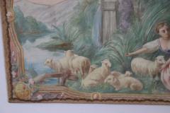 Early 20th Century Neoclassical Wall Tapestry Hand Painted - 2562843