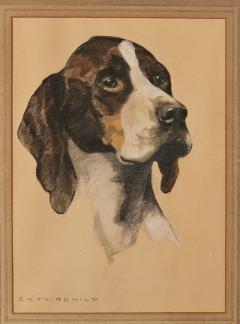 Early 20th Century Painting of Water Dog by Fairchild - 3558211