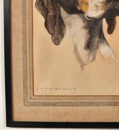 Early 20th Century Painting of Water Dog by Fairchild - 3558213