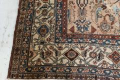 Early 20th Century Persian Bakhtiari Handmade Wool Rug in Blue Red Camel - 2446246
