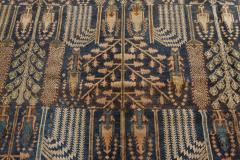 Early 20th Century Persian Bakhtiari Handmade Wool Rug in Blue Red Camel - 2446248