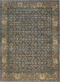 Early 20th Century Persian Kirman Botanic Handwoven Wool Rug - 2447850