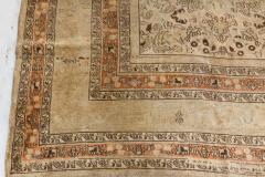 Early 20th Century Persian Meshad Camel Brown Orange Handwoven Wool Rug - 2446158