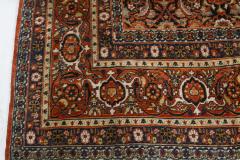 Early 20th Century Persian Meshad Rug in Burgundy Blue and Beige - 2453622