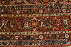Early 20th Century Persian Meshad Rug in Burgundy Blue and Beige - 2453623