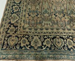 Early 20th Century Persian Meshad Warm Beige Background Hand Knotted Wool Rug - 2453579
