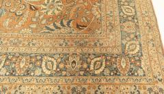 Early 20th Century Persian Tabriz Handmade Wool Rug in Rust and Midnight Blue - 2445508