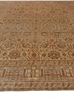 Early 20th Century Persian Tabriz Handwoven Wool Rug in Caramel Salmon Shades - 2447736