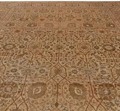 Early 20th Century Persian Tabriz Handwoven Wool Rug in Caramel Salmon Shades - 2447737