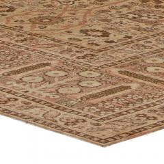 Early 20th Century Persian Tabriz Handwoven Wool Rug in Caramel Salmon Shades - 2447739