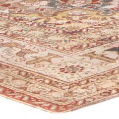 Early 20th Century Persian Tabriz Yellow Red Blue and White Handwoven Wool Rug - 2454561