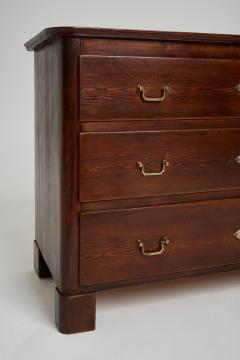 Early 20th Century Pine and Brass Chest of Drawers - 2409660
