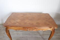 Early 20th Century Provencal Carved Cherry Wood Extendable Dining Table - 2423722