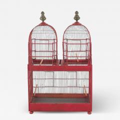 Early 20th Century Red Painted Birdcage England circa 1920 - 4133947