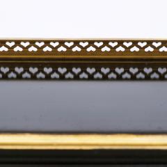 Early 20th Century Regency Style Black and Gilt Roll Top Desk - 634661