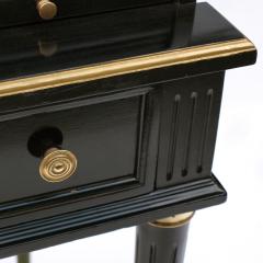 Early 20th Century Regency Style Black and Gilt Roll Top Desk - 634662