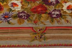 Early 20th Century Russian Bessarabian Floral Handmade Wool Rug - 2448005