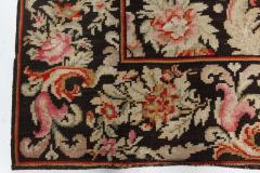 Early 20th Century Russian Bessarabian Floral Handmade Wool Rug - 2448024