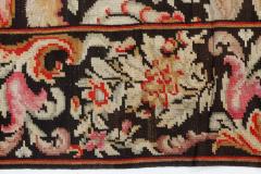 Early 20th Century Russian Bessarabian Floral Handmade Wool Rug - 2448025