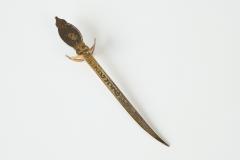 Early 20th Century Sable Shaped Letter Opener - 4402840