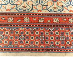 Early 20th Century Samarkand Khotan Handmade Rug in Red Beige and Blue - 2447955