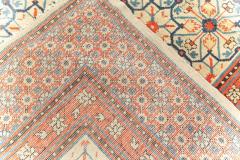 Early 20th Century Samarkand Khotan Handmade Rug in Red Beige and Blue - 2447957