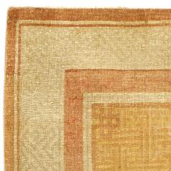 Early 20th Century Samarkand Khotan Yellow Handmade Wool Rug - 2454871