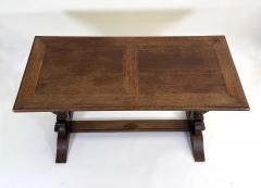 Early 20th Century Solid Oak Refectory Table - 4698671
