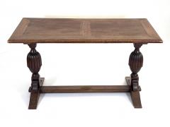 Early 20th Century Solid Oak Refectory Table - 4698831