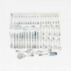 Early 20th Century Sterling Silver Flatware Service For 24 People - 3445473