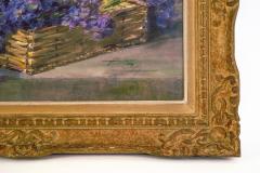 Early 20th Century Still Life of Violets in Basket Artist Unknown - 4700387