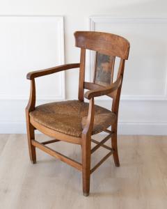 Early 20th Century Straw Armchair - 4821260