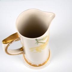 Early 20th Century Tall North American Painted Gilt Porcelain Tankard - 3624288