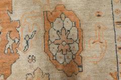 Early 20th Century Turkish Oushak Botanic Handmade Wool Rug - 2450225
