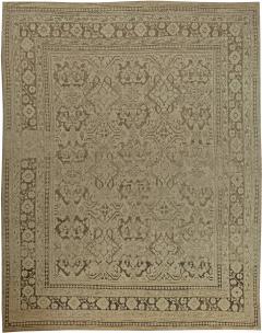 Early 20th Century Turkish Oushak Cool Brown Handmade Wool Rug - 2456730