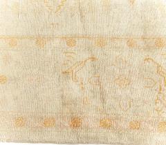 Early 20th Century Turkish Oushak Rug in Beige Orange Yellow Shades - 2450386