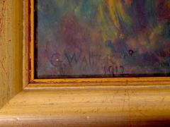 Early 20th Century Wood Framed Oil Board Decorative Painting - 2824076