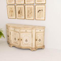 Early 20th c Italian Serpentine Shaped Painted Sideboard - 3592384