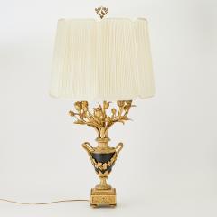 Early 20th century Gilt Bronze Patinated Metal Louis XVI Style Lamp - 3810550