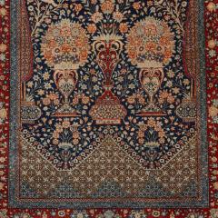 Early 20th century Persian Kashan floral wool rug - 3543105