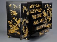 Early 20th century highly decorative Chinese lacquered table cabinet - 4756025
