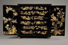 Early 20th century highly decorative Chinese lacquered table cabinet - 4756026