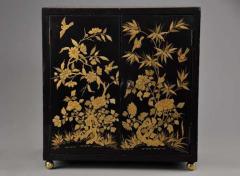 Early 20th century highly decorative Chinese lacquered table cabinet - 4756034