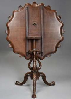 Early 20thc mahogany tilt top tripod table in the Chippendale style - 4806130