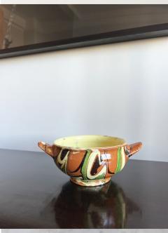 Early American Swirled Pottery Bowl - 4183515