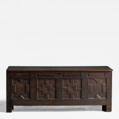 Early Antique Oak Chest in Renaissance Style 17th Century - 4606993